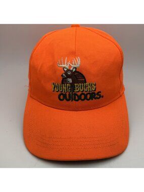 Buckmasters Young Bucks Outdoors Baseball Cap Hat Hunter Orange Adjustable Deer